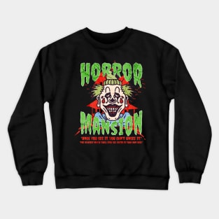 Scary Clown Halloween Horror Mansion T-Shirt | Movie Poster Crewneck Sweatshirt